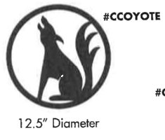 12" CIRCLE COYOTE