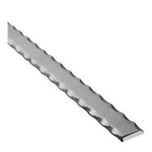 114.9 SCALLOPED FLT BAR 1-3/16" X 5/16" X 10FT APPROX.