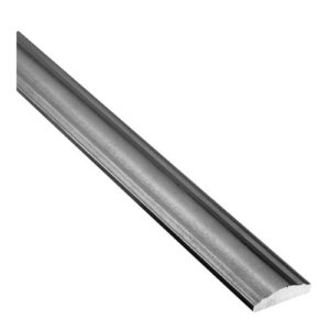 114.A.3 CAP RAIL 2" X 9/16" RIBBED HALF ROUND X 10FT APPROX.