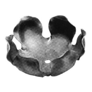 136.6 FLOWER - STAMPED 2-3/16" DIAMETER 1-5/16"H