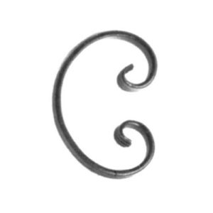 80.A.10 C-SCROLL 1/2 X 1/4  5 1/2 X 3 3/4   Forged Ends