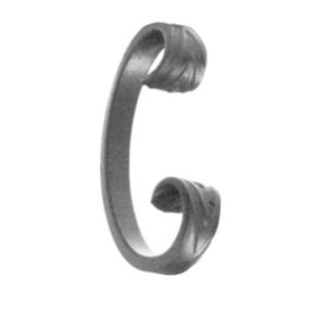 80.A.3 C-SCROLL WITH FORGED ENDS 1/2 X 1/4 2-3/8 X 4-15/16