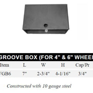 6" STEEL BOX FOR WHEEL